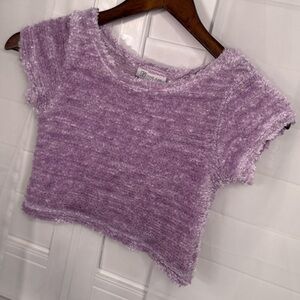 Bonnie Jean Lavender Fuzzy Top